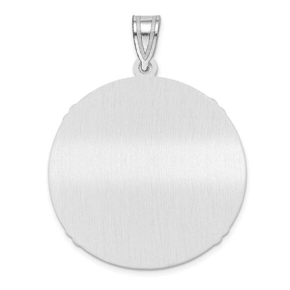 Sterling Silver Mike Piazza Signature MD Enamel Baseball Pendant